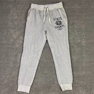 Polo Ralph Lauren Joggers Sweatpants Men's Small Heather Gray 1967 State Champs